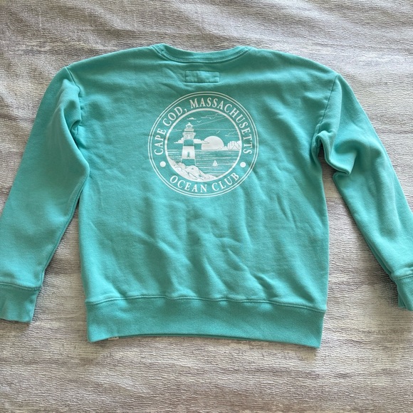 Abercrombie Kids Aqua Crewneck Sweater, Size 11/12 - Picture 2 of 10